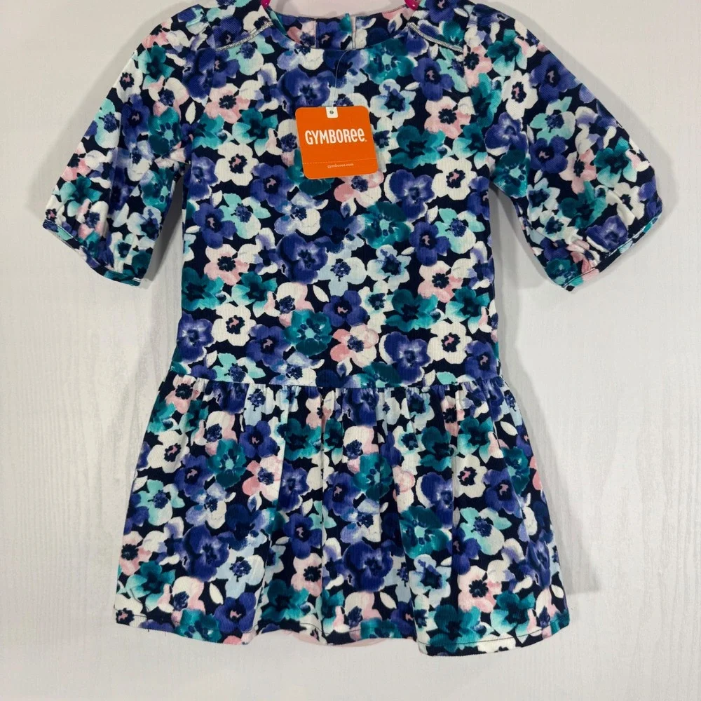 Gymboree Baby Girl Floral Print Dress‎ Corduroy w/ Bloomer 18-24 Months NWT